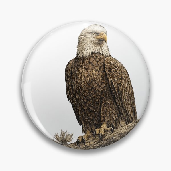 Item preview, King of the Sky (Bald Eagle) designed and sold by KrungiT Design .