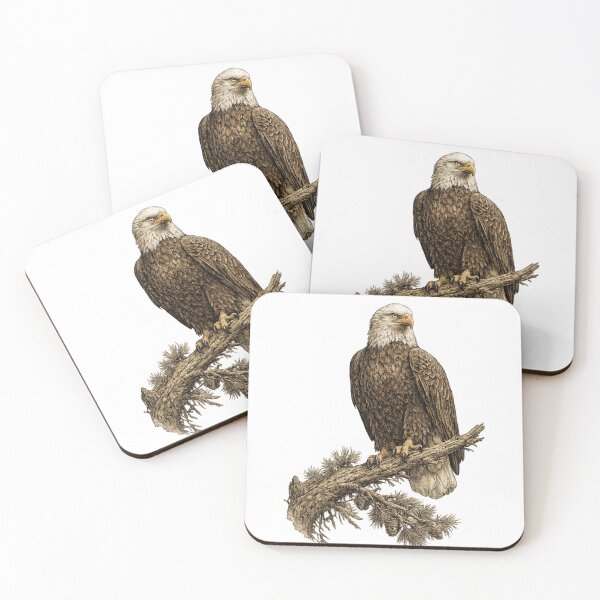 Item preview, King of the Sky (Bald Eagle) designed and sold by KrungiT Design .