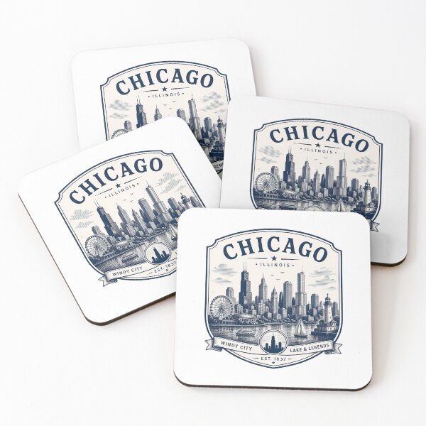 Item preview, Chicago City in Illinois designed and sold by PamLeeDesign.