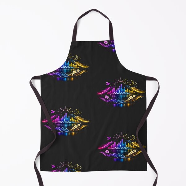 Item preview, Neon Music Equalizer Art – Aesthetic Soundwave Sun & Moon Design designed and sold by EdgeSphere.