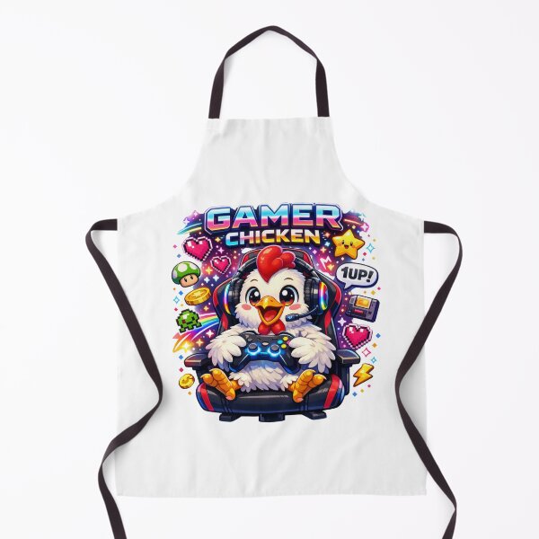 Item preview, Gamer Chicken Cute Gaming Mascot Retro Pixel Art designed and sold by Chill Chicken Studio.