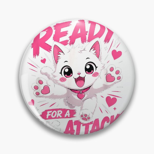 Item preview, are You Ready for A Hug Attack Cute Kitten Cat Lover Design T-Shirt designed and sold by Magoya Store ⭐⭐⭐⭐⭐.