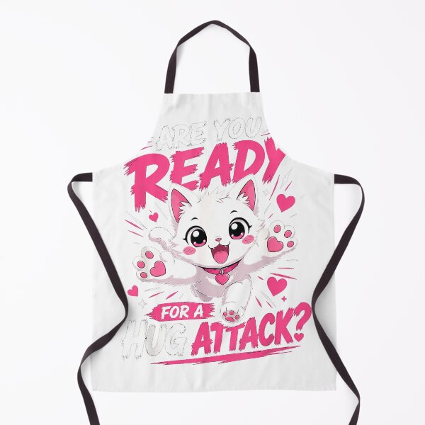 Item preview, are You Ready for A Hug Attack Cute Kitten Cat Lover Design T-Shirt designed and sold by Magoya Store ⭐⭐⭐⭐⭐.