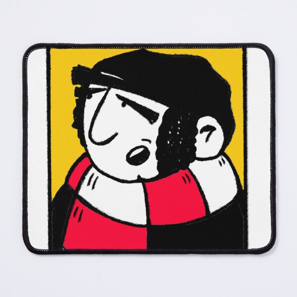Item preview, Classic Football Fan Illustration | Retro Terrace Supporter | Red & White Scarf - Pop Art designed and sold by GWARTGB.
