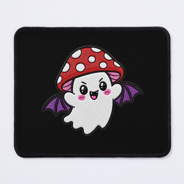 Item preview, Cute Bat Ghost Kawaii Embroidery Patch Design Mushroom Boo designed and sold by ColorSplash123.