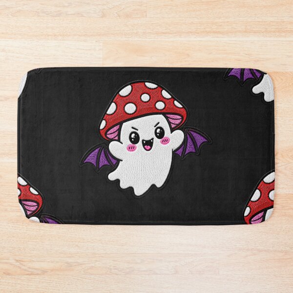 Item preview, Cute Bat Ghost Kawaii Embroidery Patch Design Mushroom Boo designed and sold by ColorSplash123.