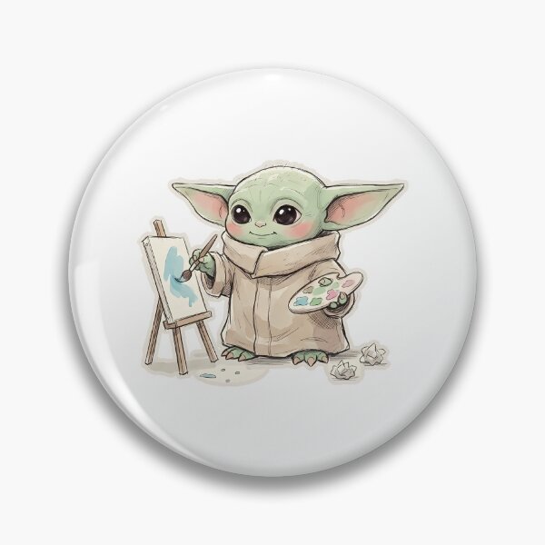 Item preview, BABY YODA PAINTER designed and sold by LIS AND MELIVERSO.