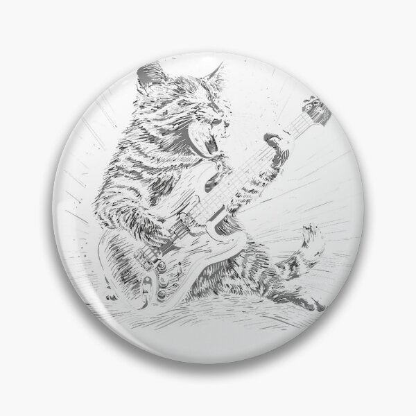 Item preview, Bass Guitar Cat Jazz Rock Metal Music Blues Kitty Men Women T-Shirt designed and sold by Voila-creative.