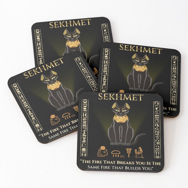 Item preview, Sekhmet · The Fire That Breaks You Is The Same Fire That Builds You · Egyptian Goddess Art designed and sold by PharaohDArt.