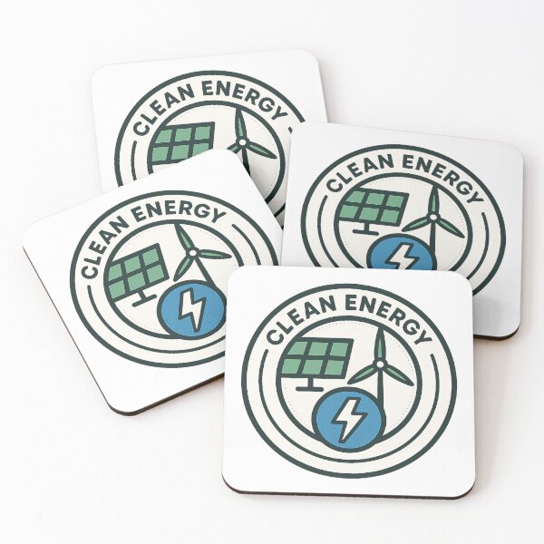 Item preview, Clean Energy Badge Sticker – Solar Wind EV Emblem designed and sold by minynature.