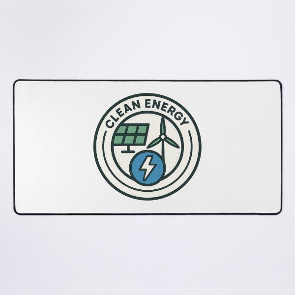 Item preview, Clean Energy Badge Sticker – Solar Wind EV Emblem designed and sold by minynature.