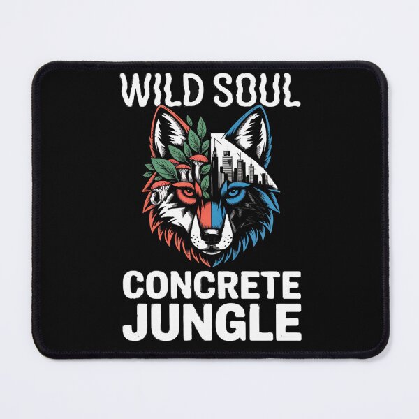 Item preview, Wild wolf of the concrete jungle — Urban forest spirit graphic designed and sold by FusiTink.
