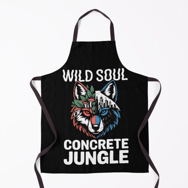Item preview, Wild wolf of the concrete jungle — Urban forest spirit graphic designed and sold by FusiTink.