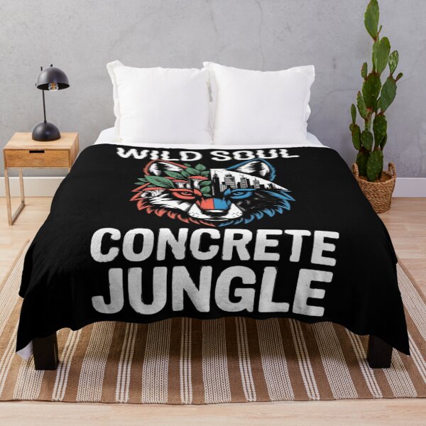 Item preview, Wild wolf of the concrete jungle — Urban forest spirit graphic designed and sold by FusiTink.