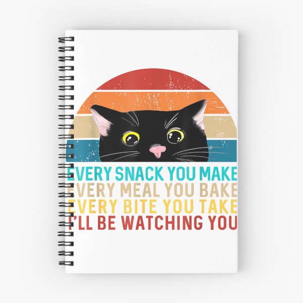Item preview, Black Cat Every Snack You Make Retro Cat T-Shirt designed and sold by SavsMerch.