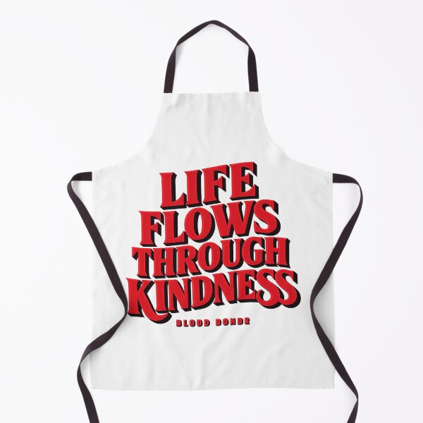 Item preview, Life Flows Through Kindness Typography Shirt – Bold Red Motivational Quote designed and sold by MartBook.