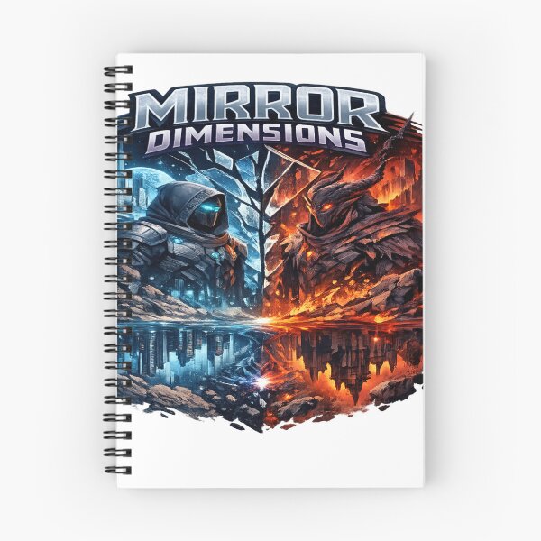 Item preview, Mirror Dimensions – Sci-Fi vs Inferno Fantasy | Transparent PNG T-Shirt & Hoodie Design designed and sold by Lifehackerplus1.