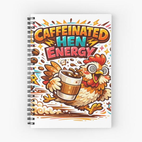 Item preview, Caffeinated Hen Energy designed and sold by Chill Chicken Studio.
