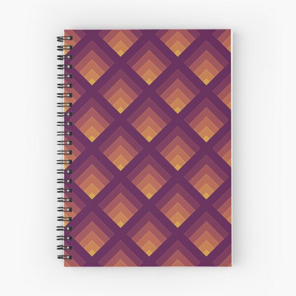 Item preview, Amber Labyrinth - Orange Geometric Diamond Pattern designed and sold by BlackthornDsign.