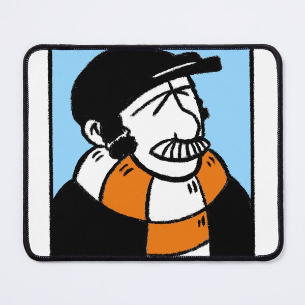 Item preview, Classic Football Fan Illustration | Retro Terrace Supporter | Orange & White Scarf - Pop Art designed and sold by GWARTGB.