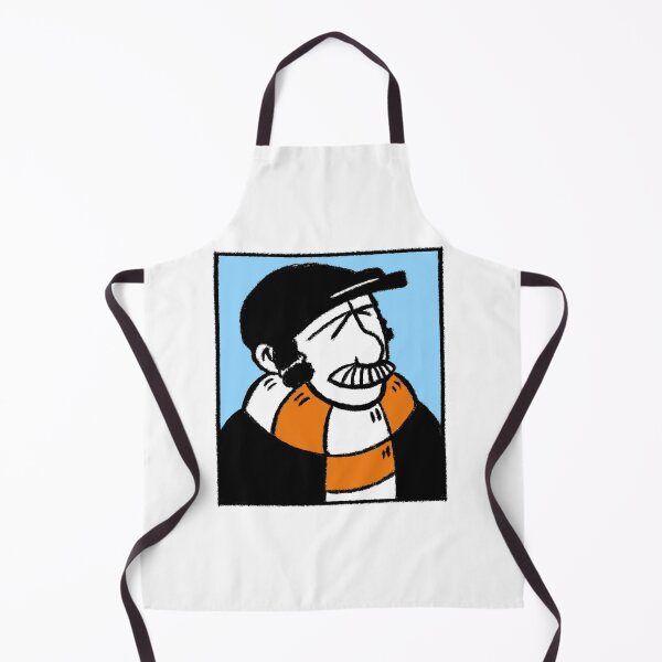 Item preview, Classic Football Fan Illustration | Retro Terrace Supporter | Orange & White Scarf - Pop Art designed and sold by GWARTGB.
