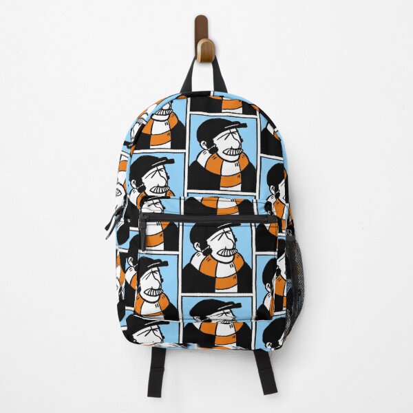 Item preview, Classic Football Fan Illustration | Retro Terrace Supporter | Orange & White Scarf - Pop Art designed and sold by GWARTGB.