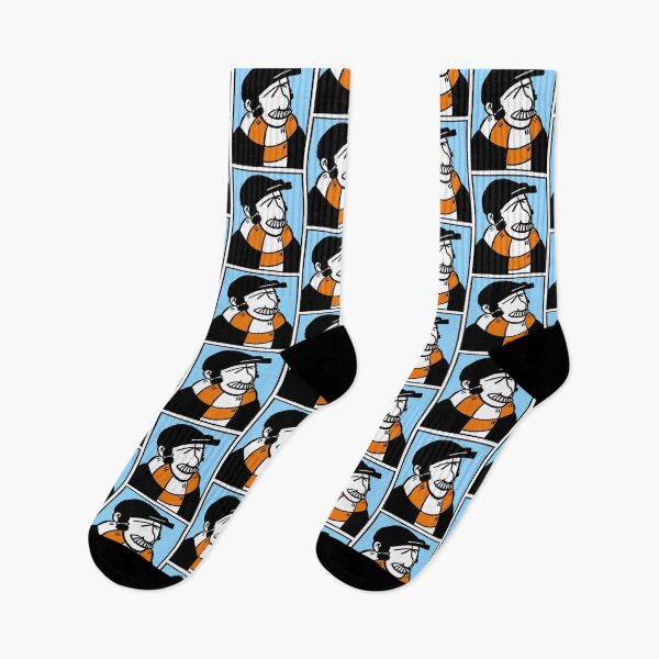 Item preview, Classic Football Fan Illustration | Retro Terrace Supporter | Orange & White Scarf - Pop Art designed and sold by GWARTGB.