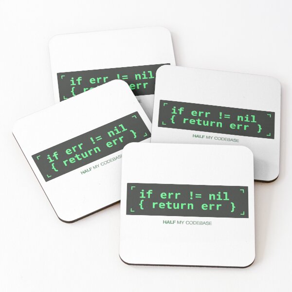 Item preview, if err != nil return err Half My Codebase designed and sold by Bianca Oltean.