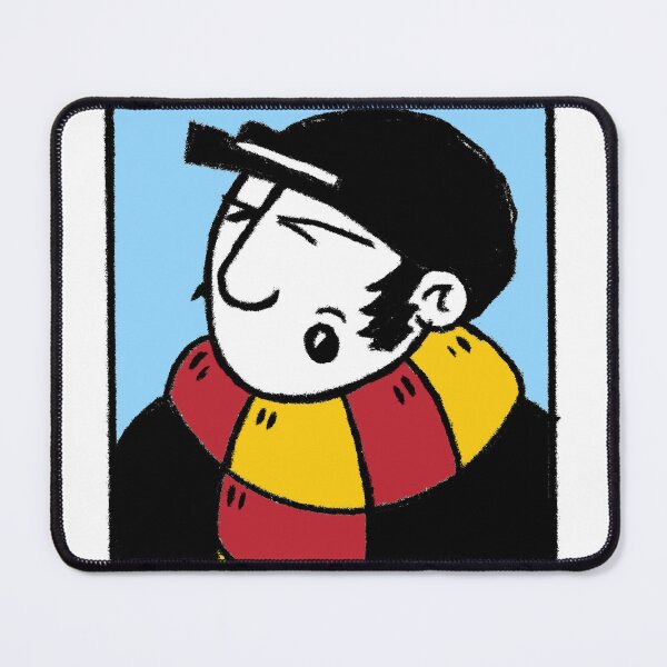 Item preview,  Classic Football Fan Illustration | Retro Terrace Supporter | Red & Yellow Scarf - Pop Art designed and sold by GWARTGB.