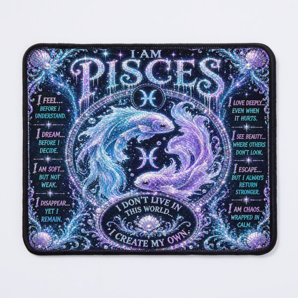 Item preview, I Am Pisces Zodiac Celestial Fantasy Art Print designed and sold by BulletKitty82.