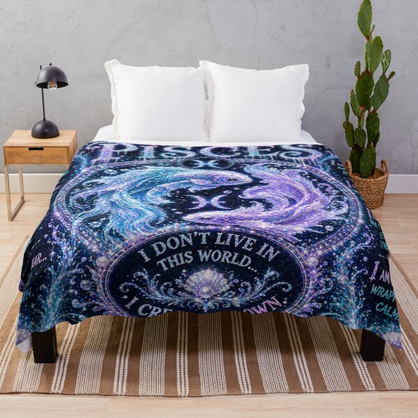 Item preview, I Am Pisces Zodiac Celestial Fantasy Art Print designed and sold by BulletKitty82.