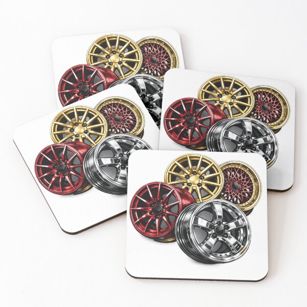 Item preview, Luxury Gold Red & White Alloy Wheel Rims | Premium Automotive Style T-Shirt & Hoodie Design designed and sold by Lifehackerplus1.