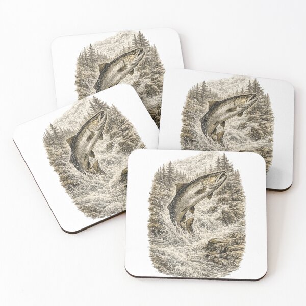 Item preview, River Thunder (Chinook Salmon) designed and sold by KrungiT Design .