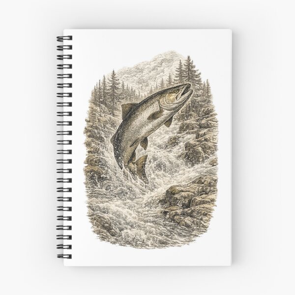 Item preview, River Thunder (Chinook Salmon) designed and sold by KrungiT Design .