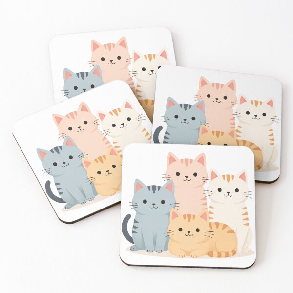 Item preview, Cute Cartoon Cat Family Illustration designed and sold by AliceAndCats.