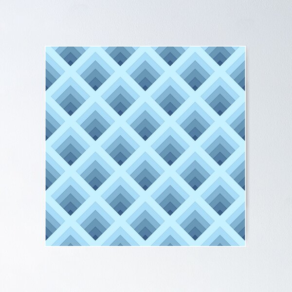 Item preview, Silver Labyrinth - Grey Geometric Diamond Pattern designed and sold by BlackthornDsign.