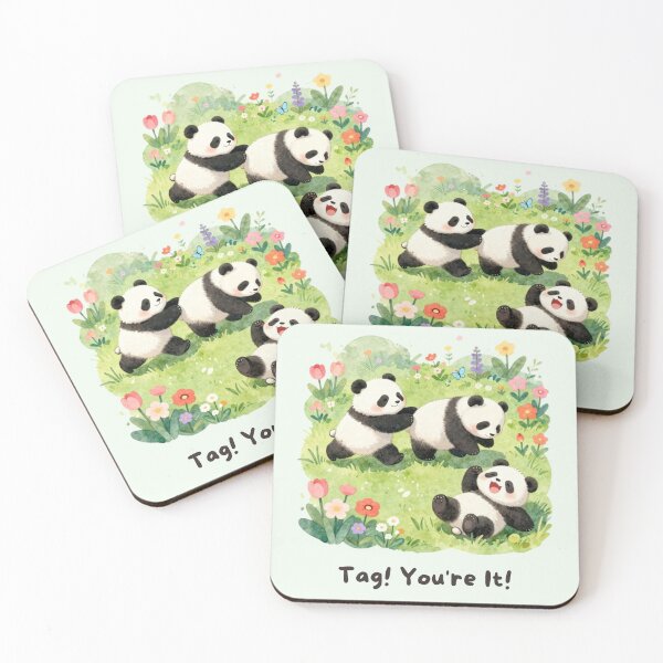 Item preview, Tag! You're It! | Playful Panda Pals designed and sold by BCapybara.