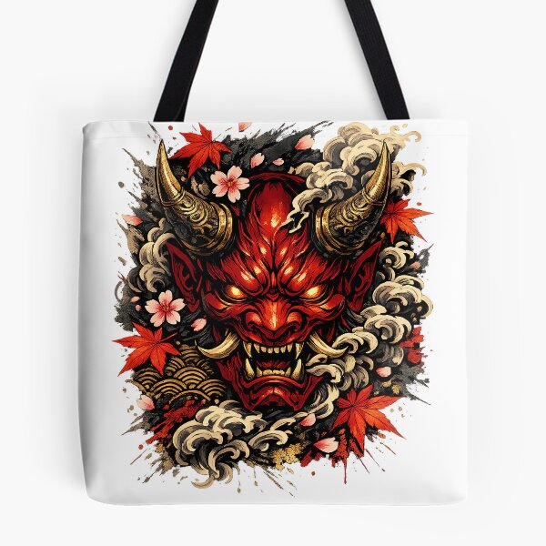 Item preview, Crimson Oni Mask Japanese Streetwear Graphic T-Shirt designed and sold by amol9999.