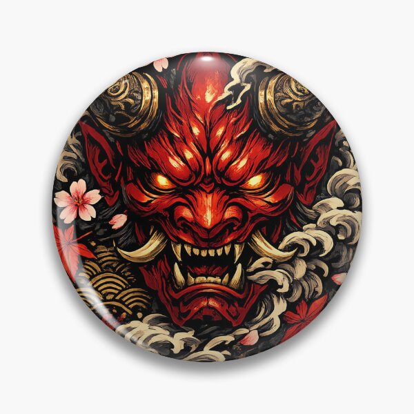 Item preview, Crimson Oni Mask Japanese Streetwear Graphic T-Shirt designed and sold by amol9999.