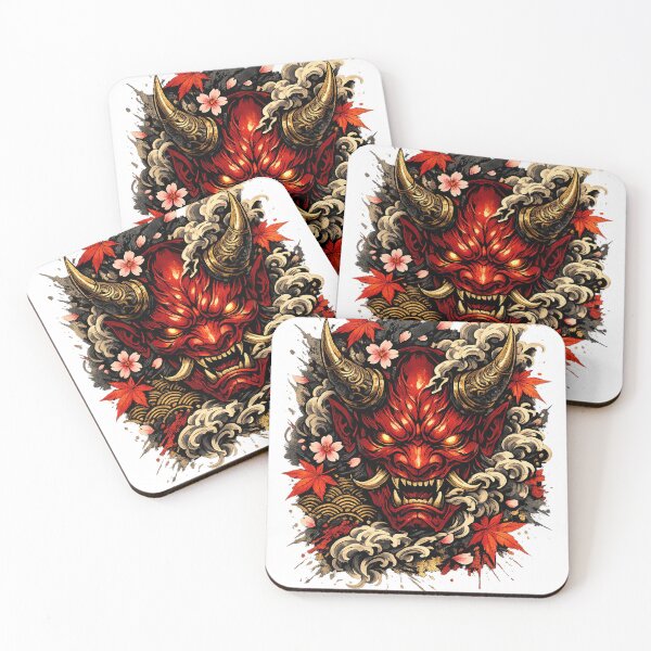 Item preview, Crimson Oni Mask Japanese Streetwear Graphic T-Shirt designed and sold by amol9999.
