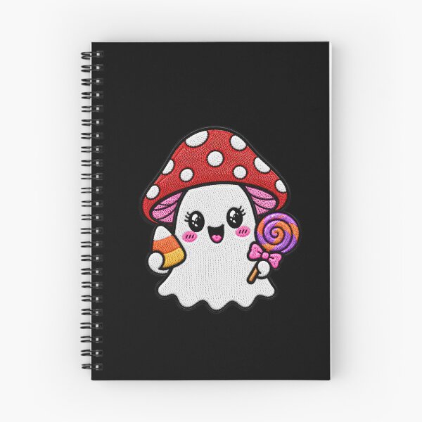 Item preview, Cute Candy Ghost Kawaii Embroidery Patch Design Mushroom Boo designed and sold by ColorSplash123.