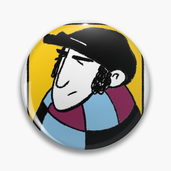 Item preview, Classic Football Fan Illustration | Retro Terrace Supporter | Claret & Blue Scarf - Pop Art designed and sold by GWARTGB.