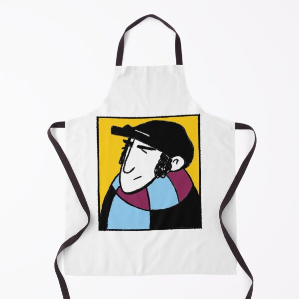 Item preview, Classic Football Fan Illustration | Retro Terrace Supporter | Claret & Blue Scarf - Pop Art designed and sold by GWARTGB.