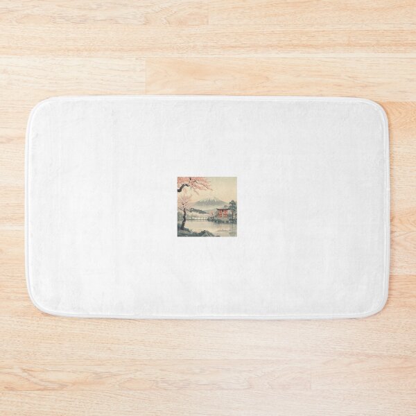 Item preview, Spring Sakura Bridge at Mount Fuji – Japanese Ukiyo-e Inspired Art designed and sold by J-Abiko.