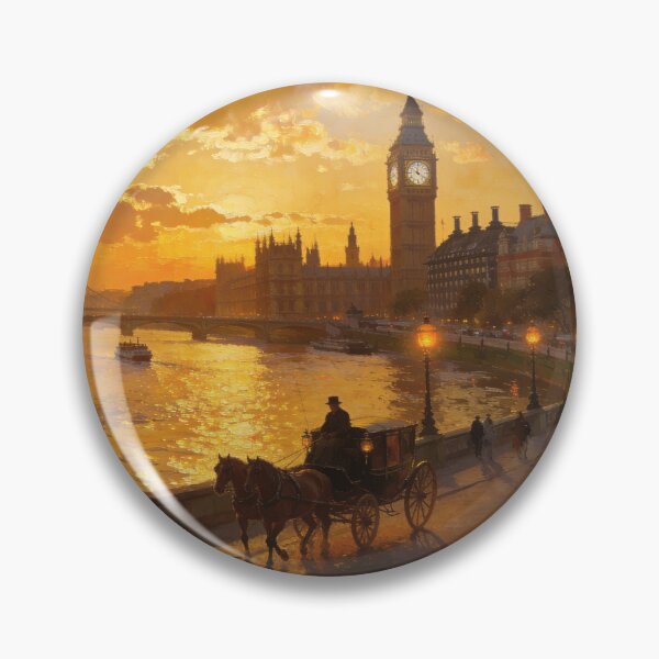 Item preview, Golden Sunset Over Historic London designed and sold by BlareBlare.