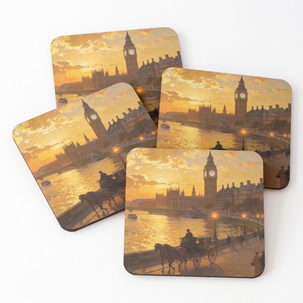 Item preview, Golden Sunset Over Historic London designed and sold by BlareBlare.