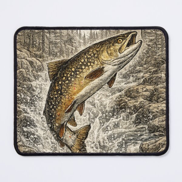 Item preview, Crystal Stream Warrior (Brook Trout) designed and sold by KrungiT Design .
