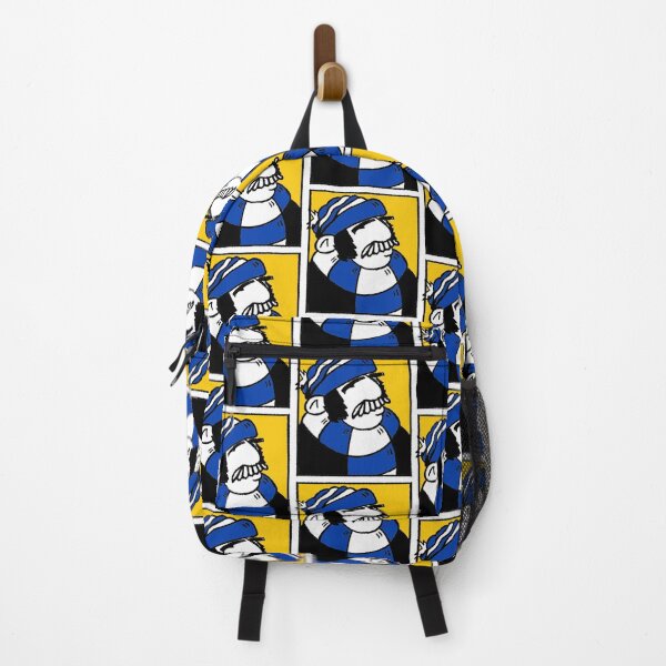Item preview, Classic Football Fan Illustration | Retro Terrace Supporter | Blue & White Scarf - Pop Art designed and sold by GWARTGB.