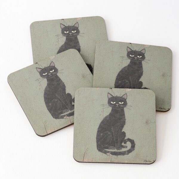 Item preview, The Unimpressed Black Cat designed and sold by PictorialWhimsy.