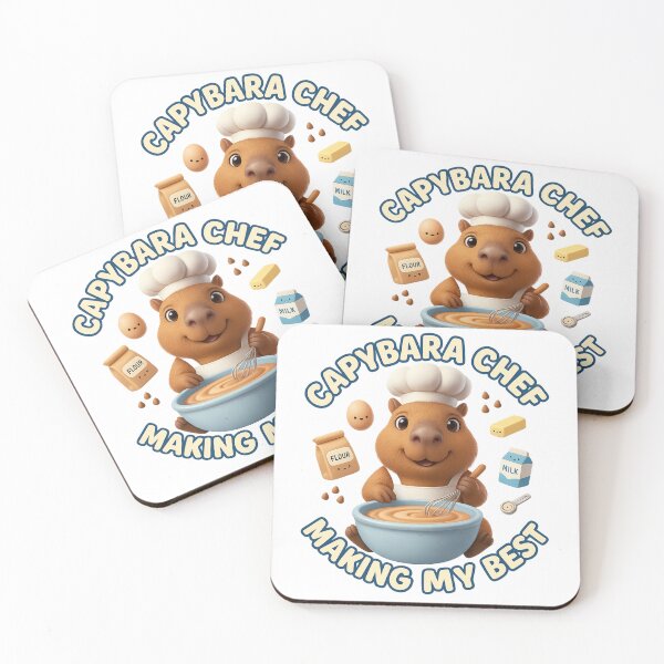 Item preview, Capybara Chef Cute Baking Shirt – Making My Best Funny Animal Cooking Design designed and sold by MartBook.
